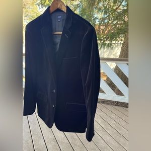 J. Crew Men’s Black Velvet Ludlow Blazer